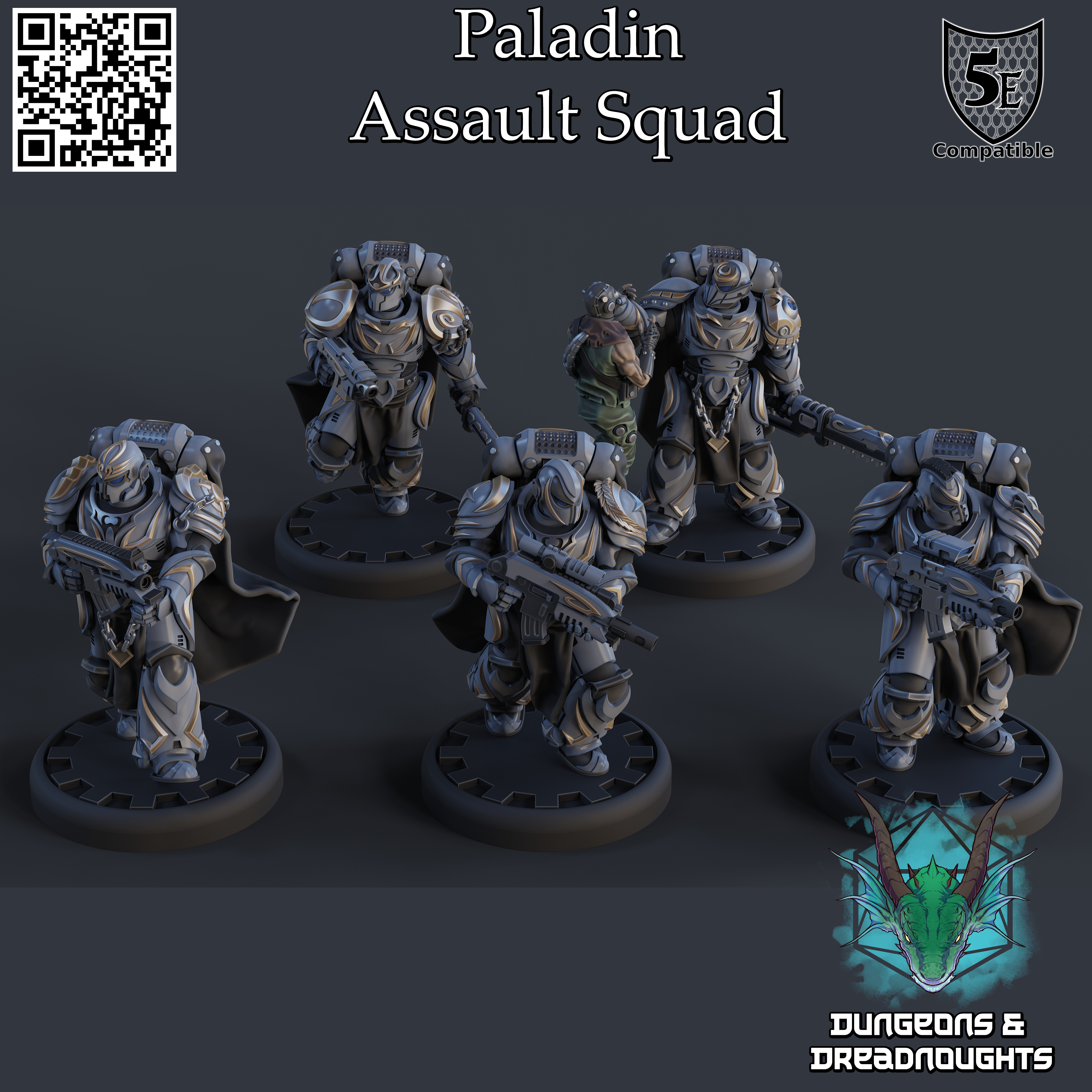 Paladin Assault Squad (5 Modular Models)